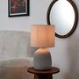Voir la diapositive 6 : Paris Prix Lampe à Poser en Terre Cuite  Embossée  40cm Argent