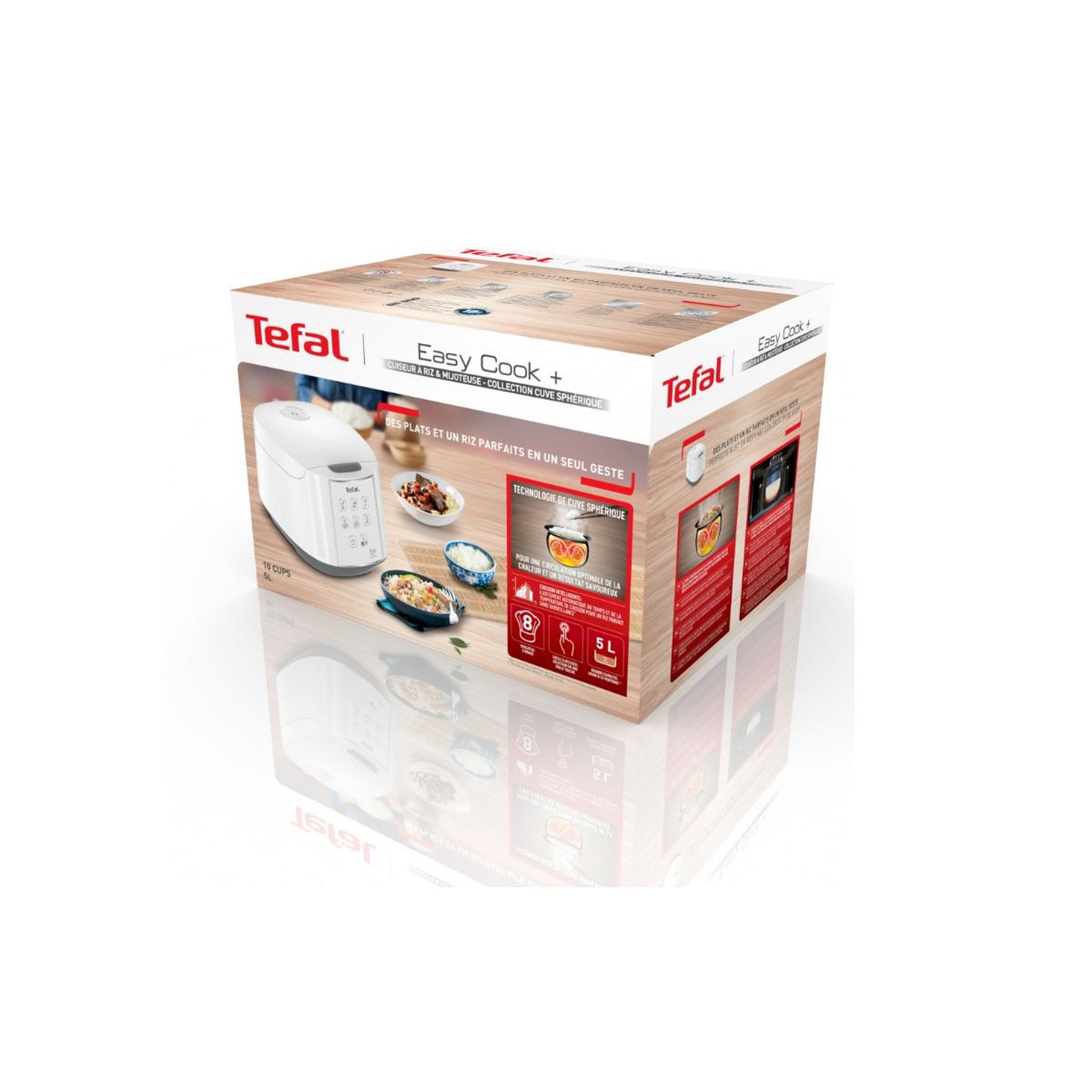 Voir la diapositive 5 : TEFAL Cuiseur à riz 1.8l 750w blanc - rk7321f1