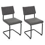 Paris Prix Lot de 2 Chaises  Alban  84cm Gris Chiné
