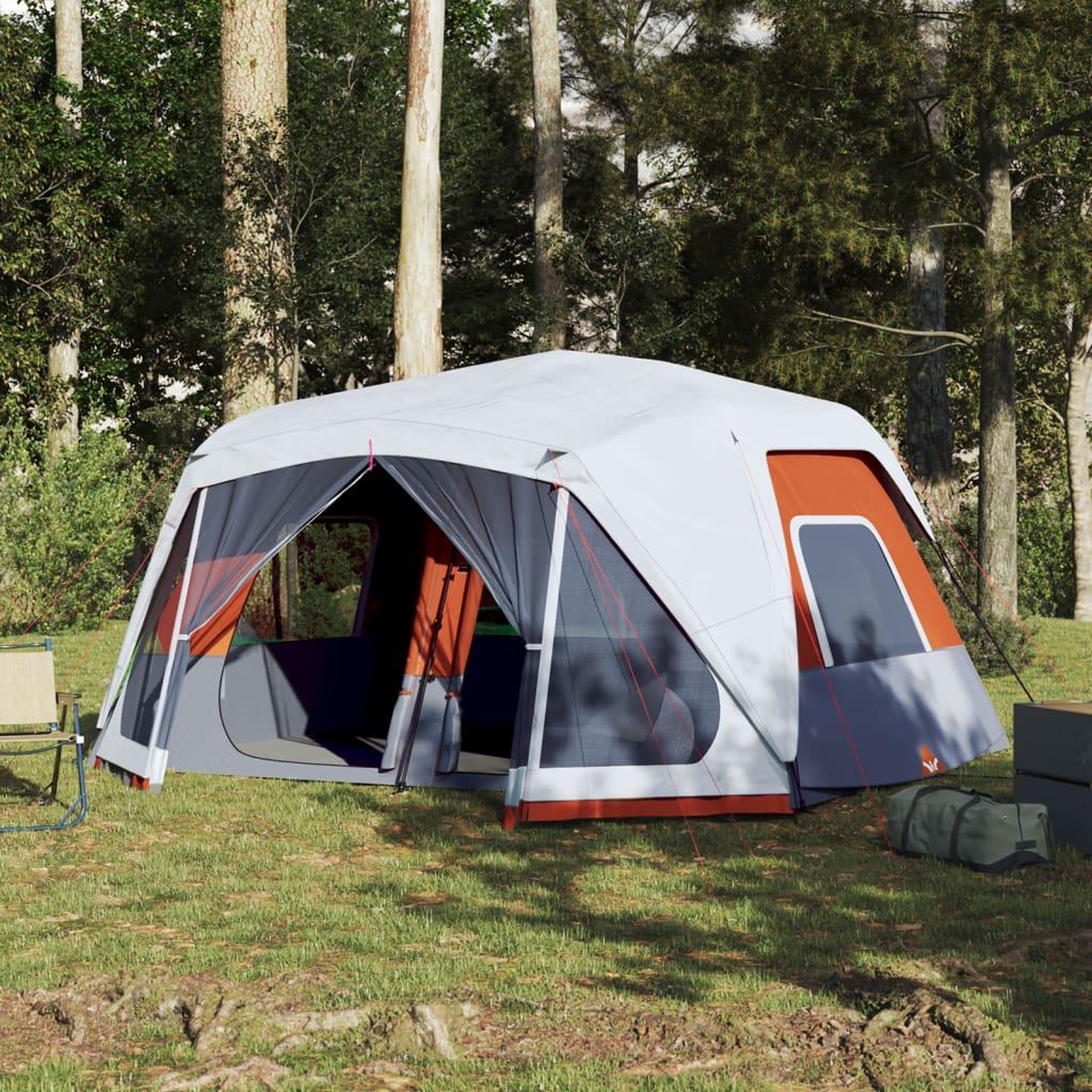 VIDAXL Tente familiale avec LED 10 personnes liberation rapide