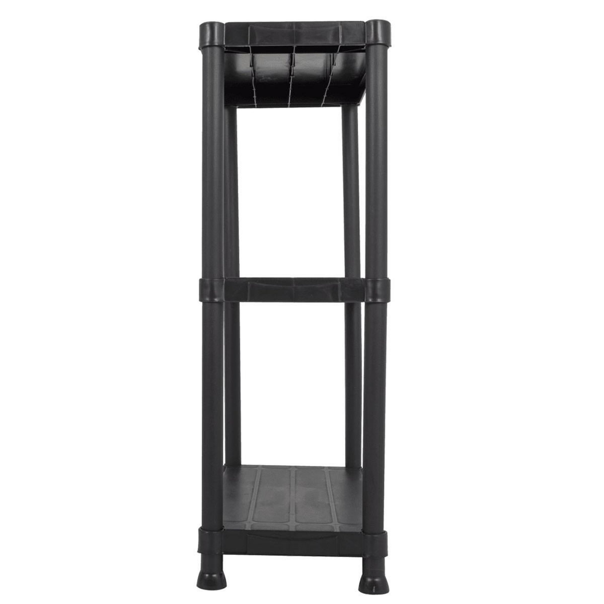 iTools Etagère plastique 3 tablettes L61xP31xH95 cm NOIRE Charge 90kg ITOOLS