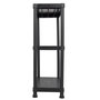 Voir la diapositive 2 : iTools Etagère plastique 3 tablettes L61xP31xH95 cm NOIRE Charge 90kg ITOOLS