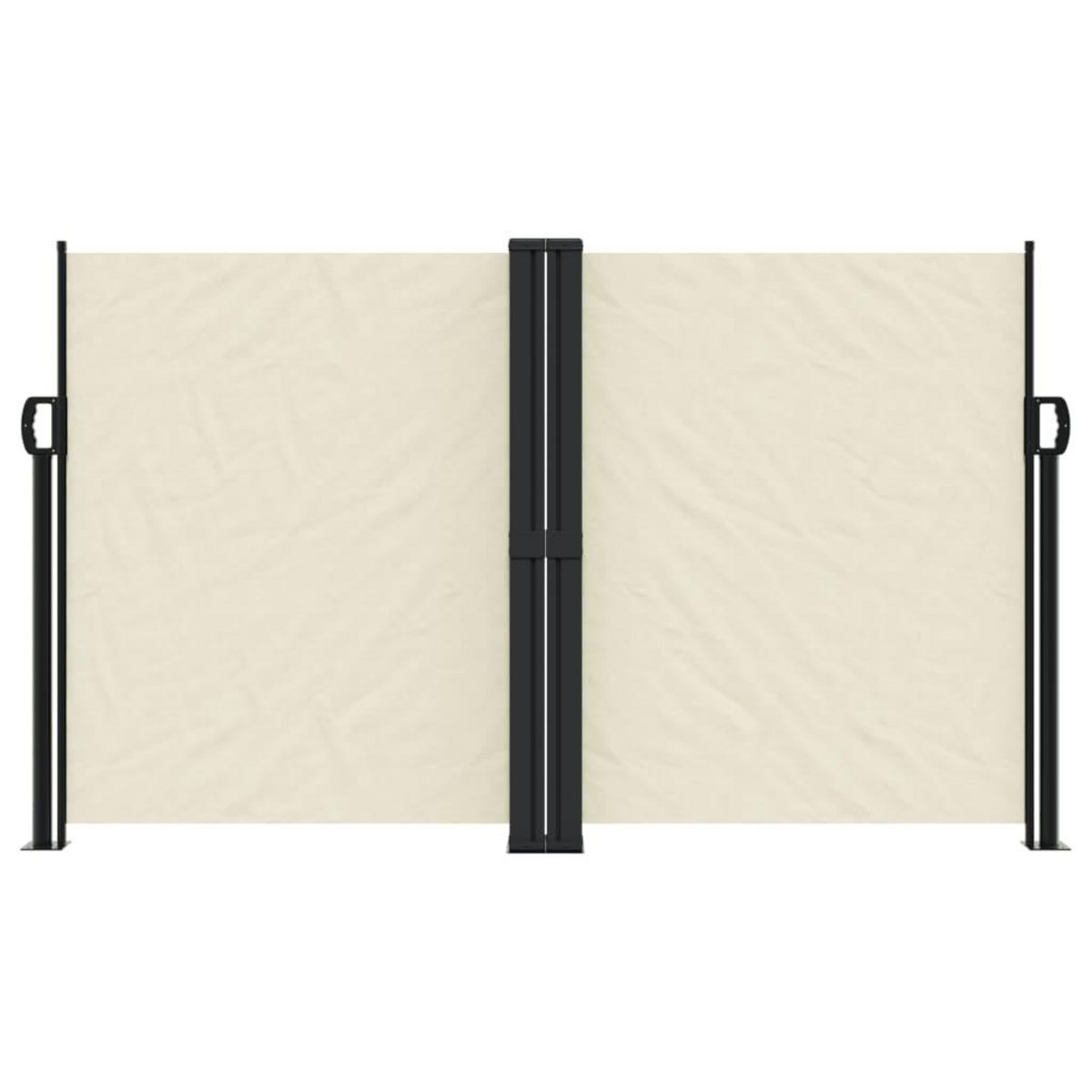 VIDAXL Auvent lateral retractable creme 140x1200 cm