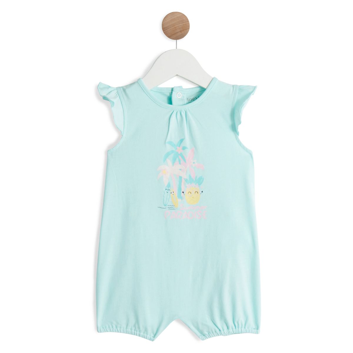 INEXTENSO Combicourte jersey palmiers bébé fille
