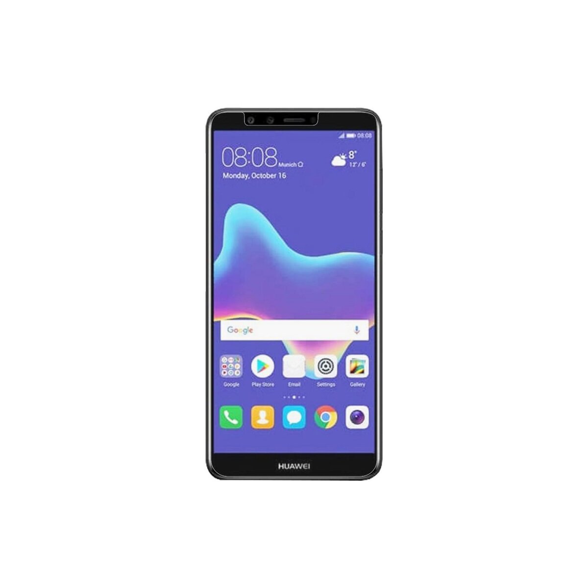 amahousse Vitres Huawei Y9 2018 (lot de 2) de protection d'écran en verre trempé