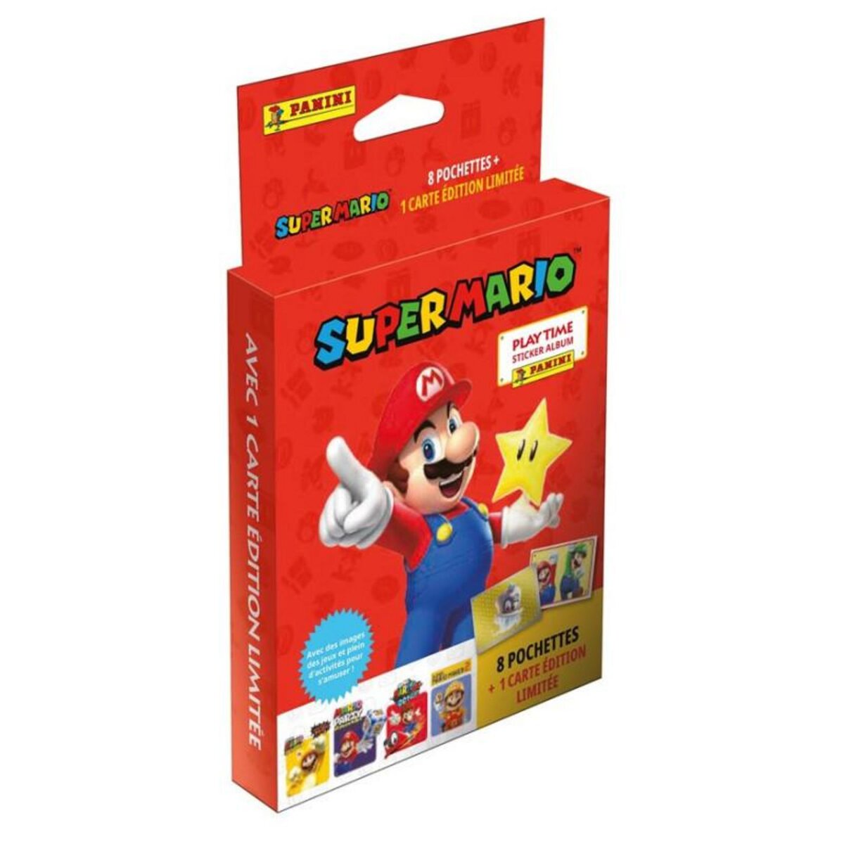 Panini Carte à collectionner Panini Super Mario Blister avec 8
