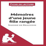 MEMOIRES D'UNE JEUNE FILLE RANGEE DE SIMONE DE BEAUVOIR. FICHE DE LECTURE, Cerf Natacha