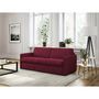 Voir la diapositive 6 : Canapé convertible 140 cm  système couchage express 3 places en tissu Gris clair ALICE 