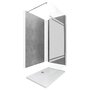 Aurlane Ensemble complet douche à l'Italiennne avec Receveur 120x90 + Paroi miroir + Panneaux muraux