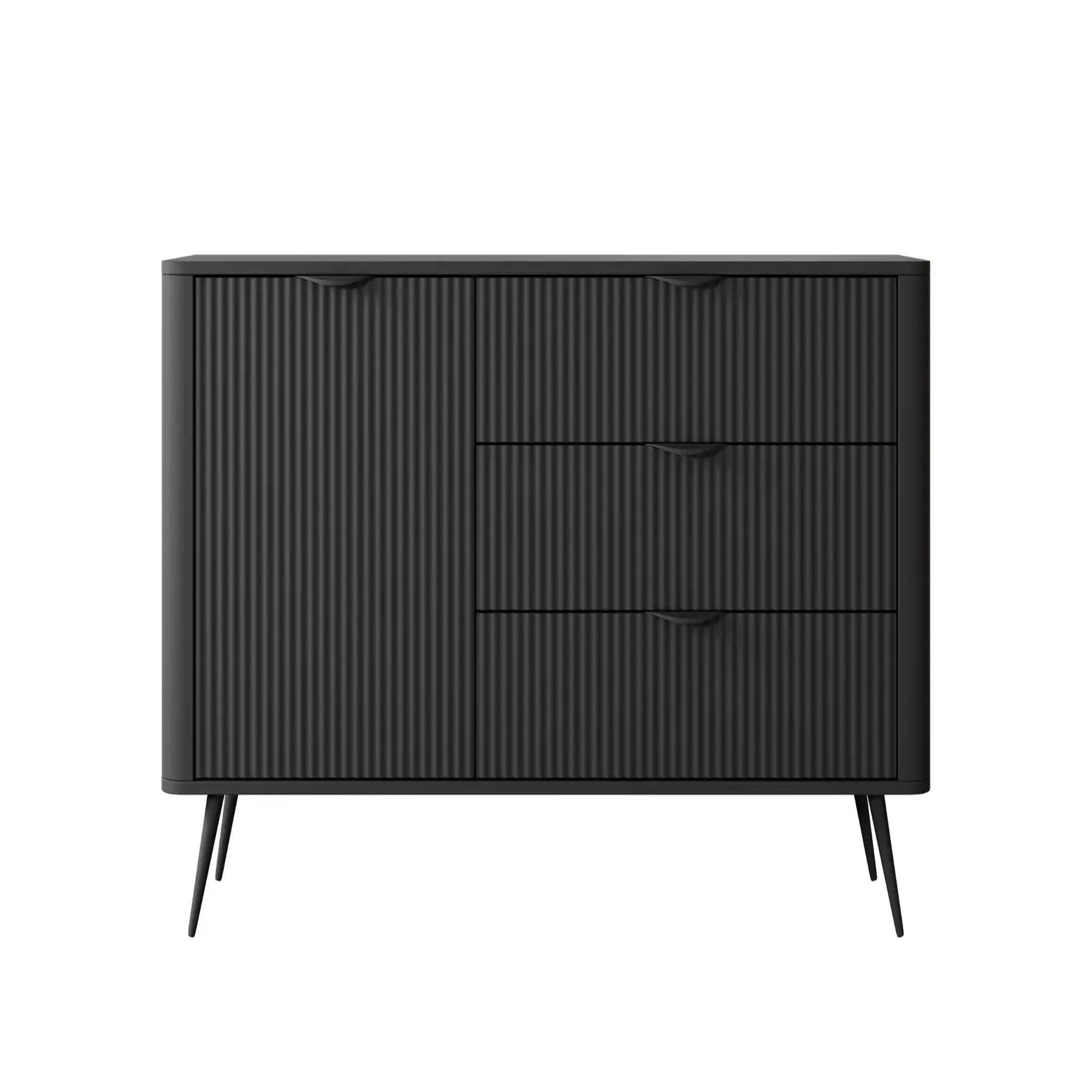 Voir la diapositive 1 : CASANOVA PARIS Joudy mini - mini buffet 138cmeffet rainuré