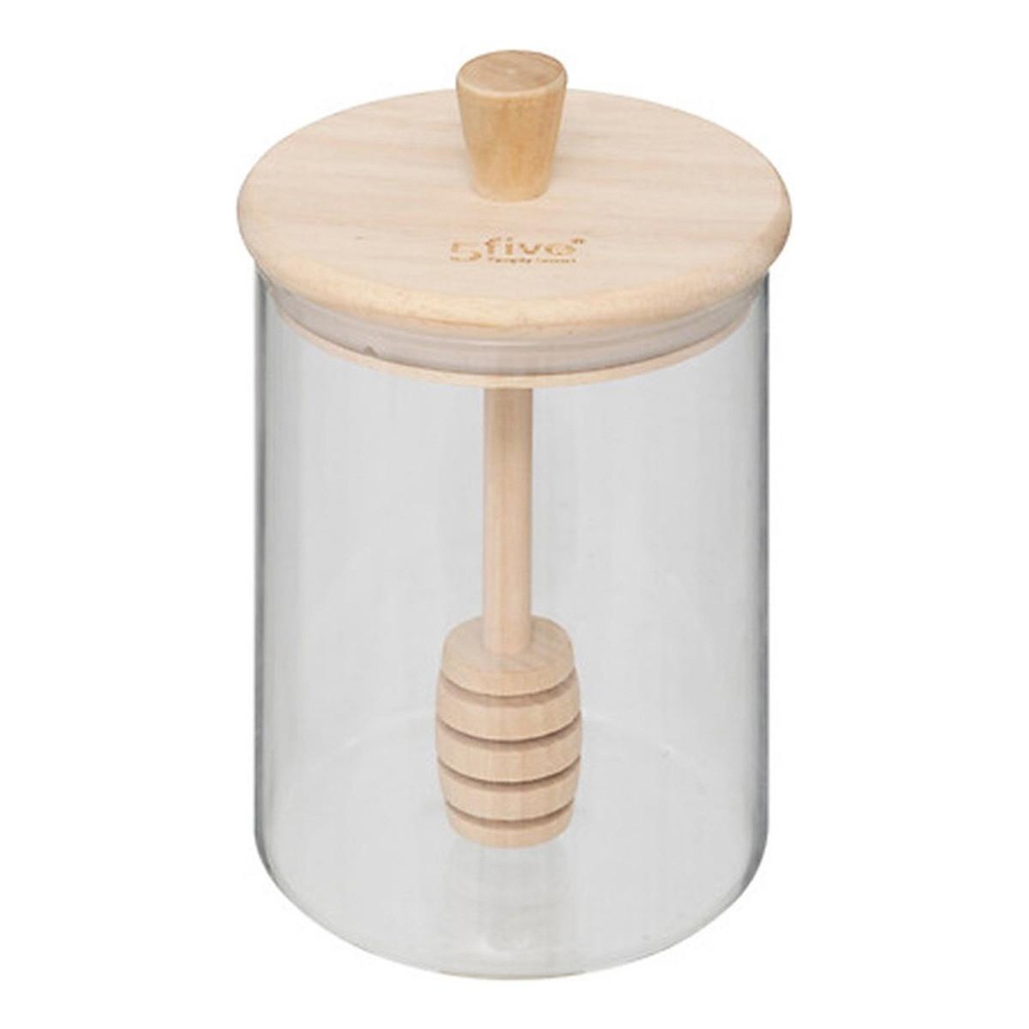 FIVE Pot à miel en verre & cuillère  hermet  0,4l transparent