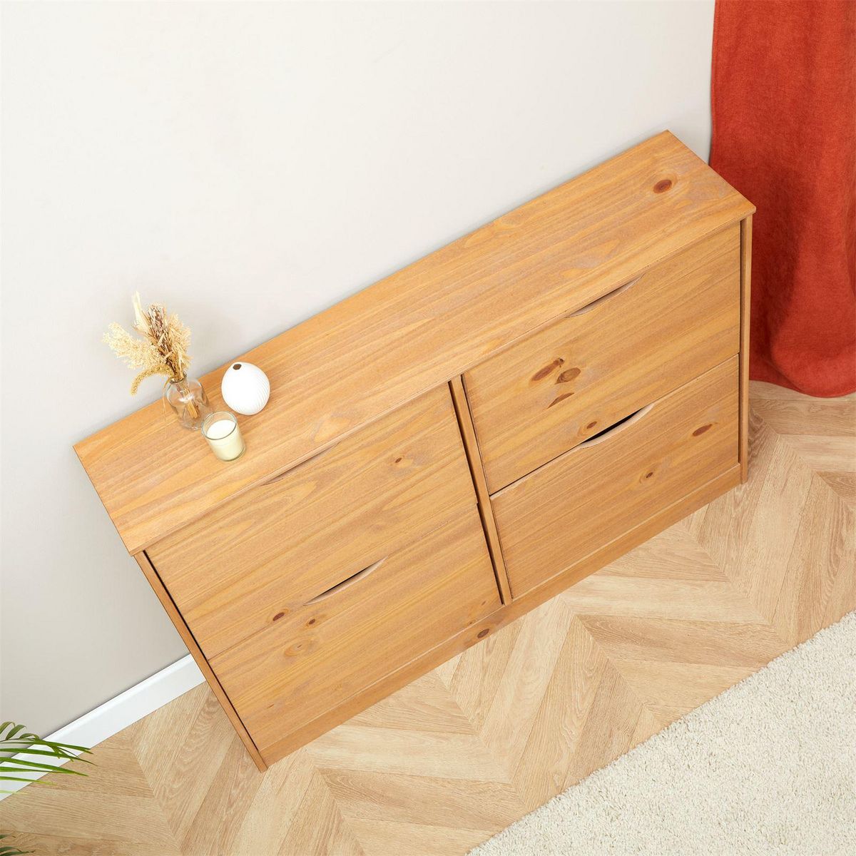 IDIMEX Meuble à chaussures en pin BASIL