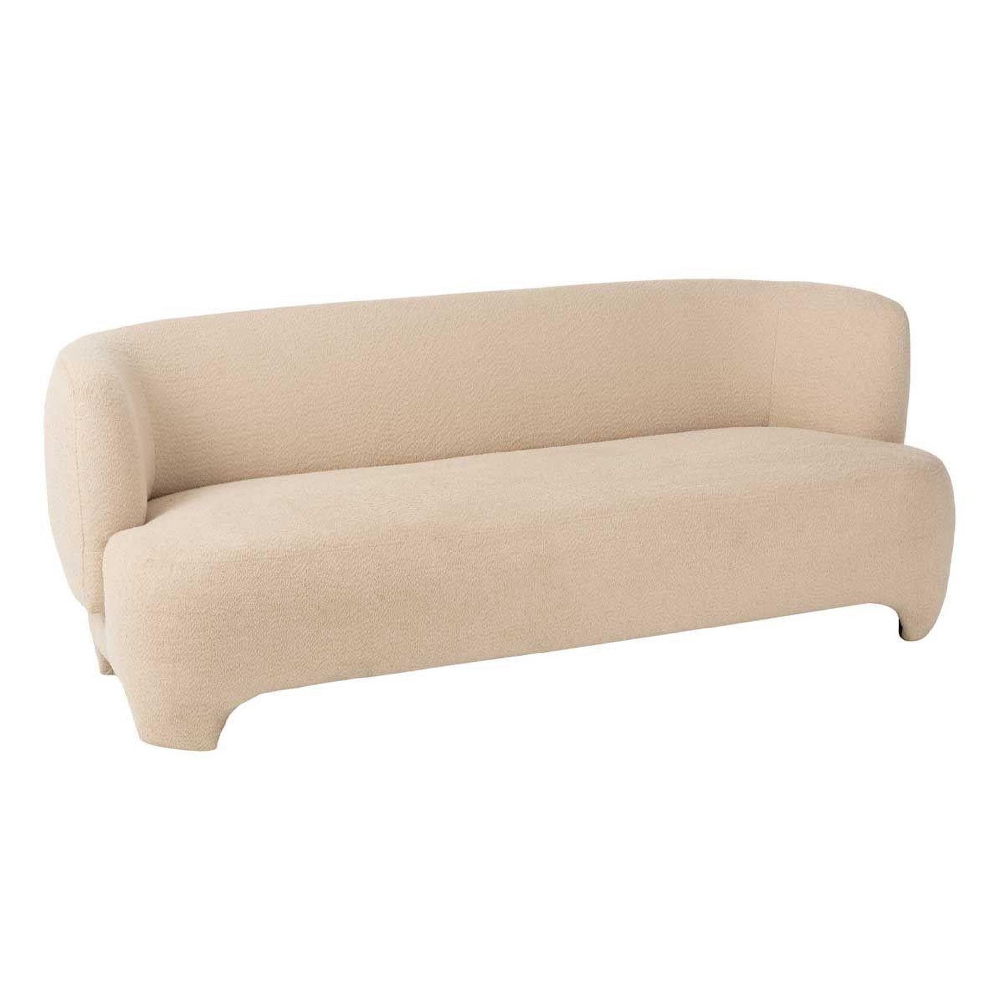 J-LINE Canapé 3 places tricoté  erwin  193cm blanc