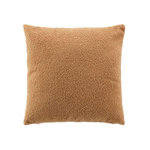Douceur d'Intérieur Coussin déhoussable en bouclette unie BELI. Coloris disponibles : Blanc, Beige