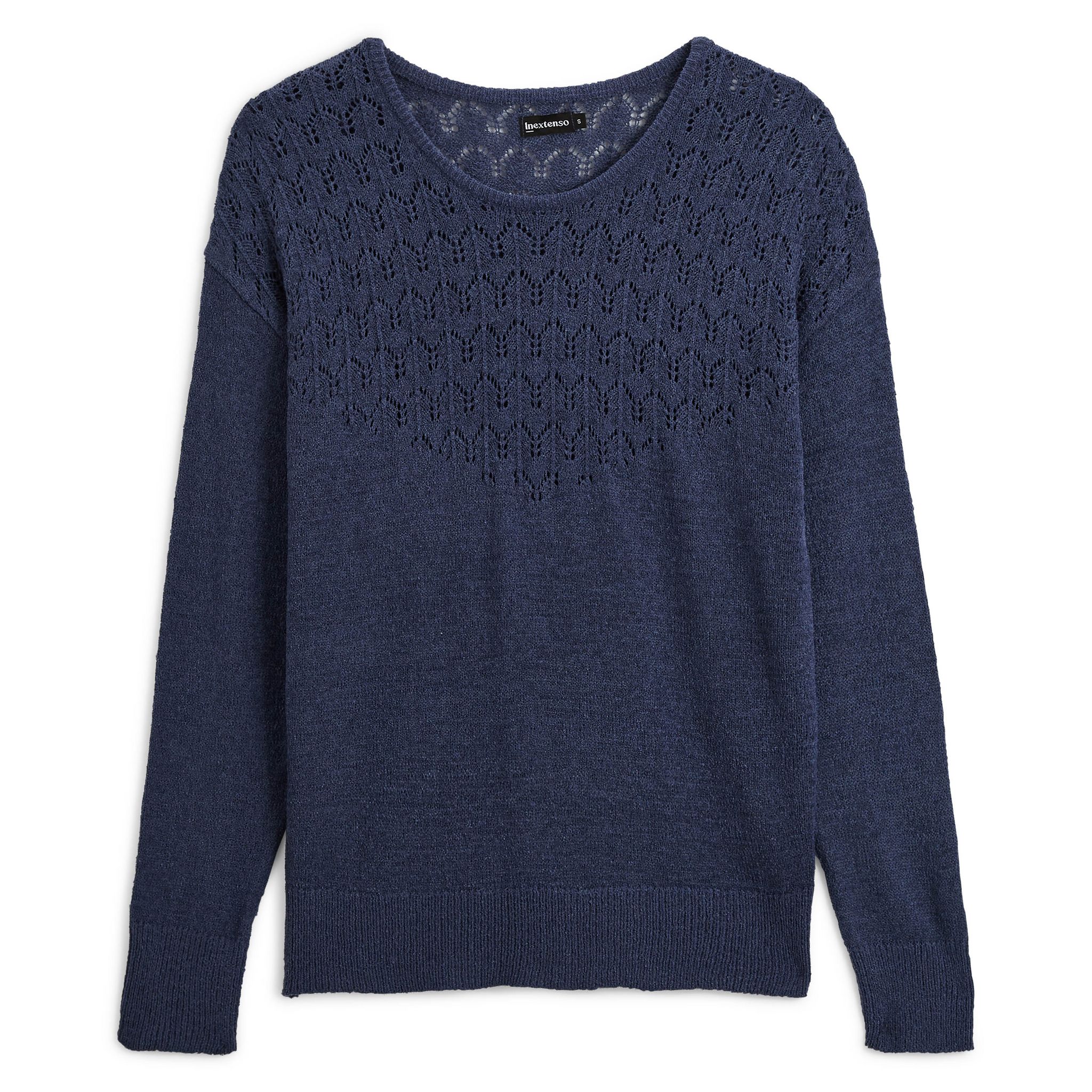 Pull Bleu Femme Marks And Spencer, Taille 8, Coton Et Polyester, état Très Bon