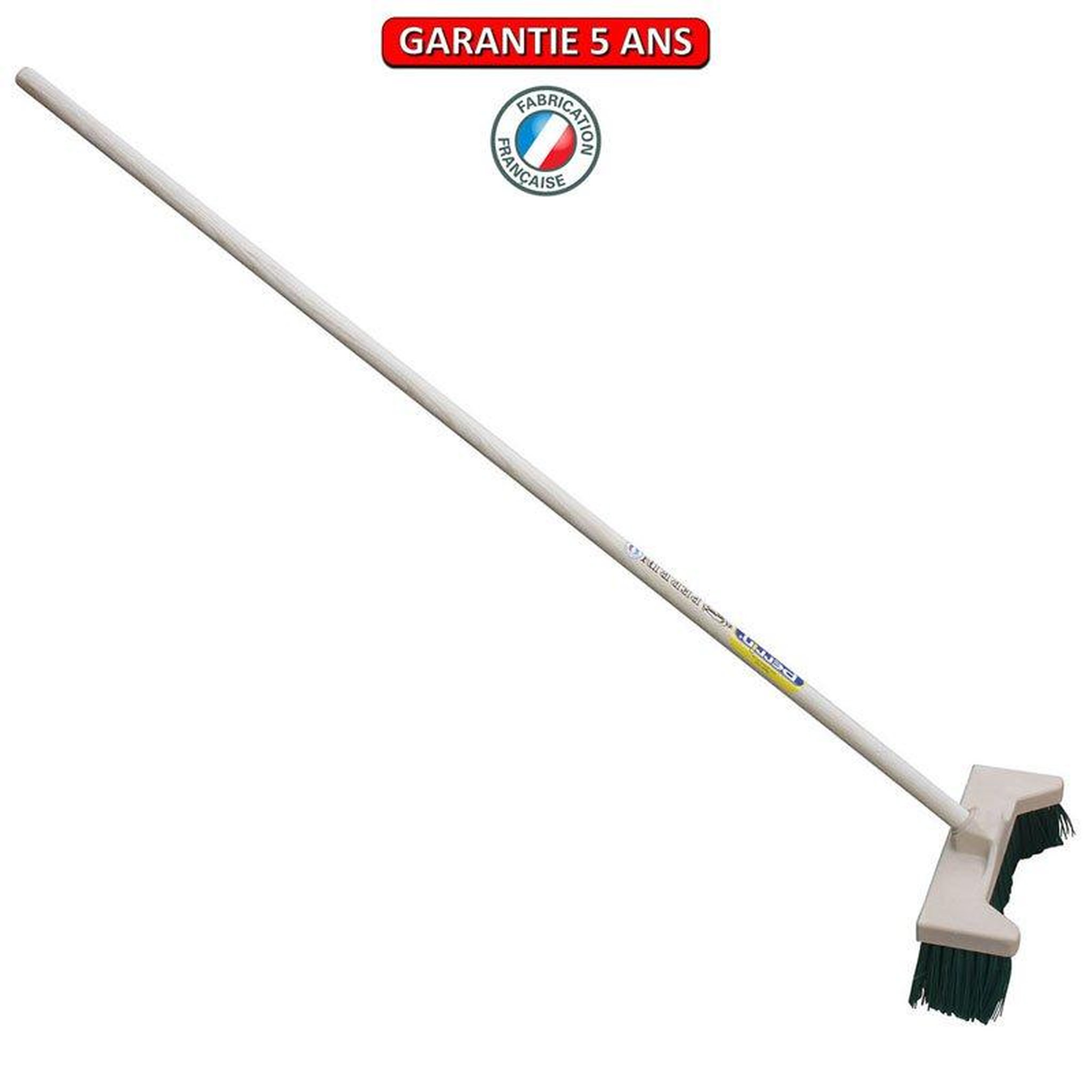 OUTILS PERRIN Balai à pointes latérales 32 cm manche 1,50 m baldozer