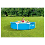INTEX Piscine tubulaire ronde - 244cm - METAL FRAME