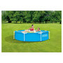 Voir la diapositive 1 : INTEX Piscine tubulaire ronde - 244cm - METAL FRAME
