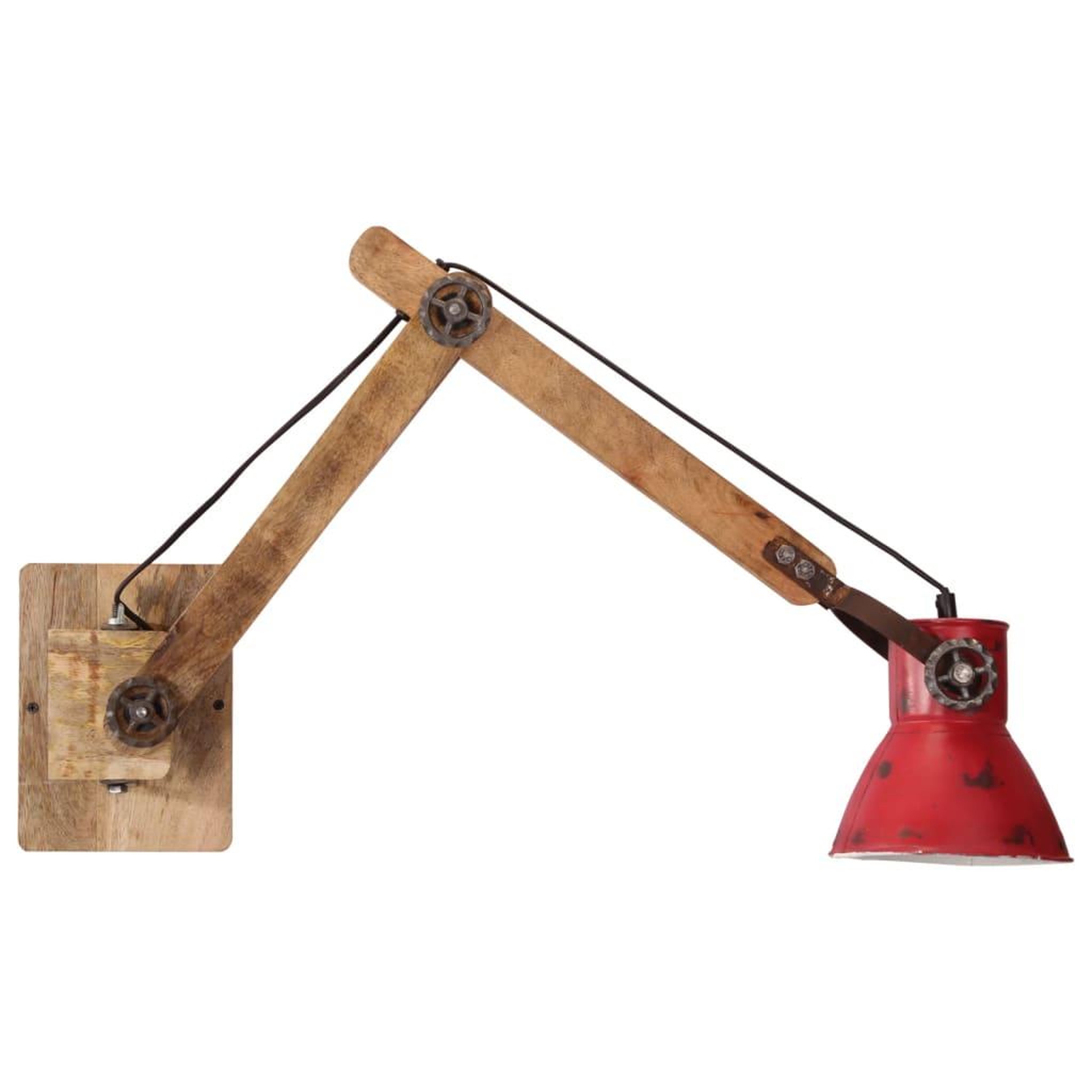 Voir la diapositive 4 : VIDAXL Lampe murale 25 W rouge delave 96x15x20 cm E27