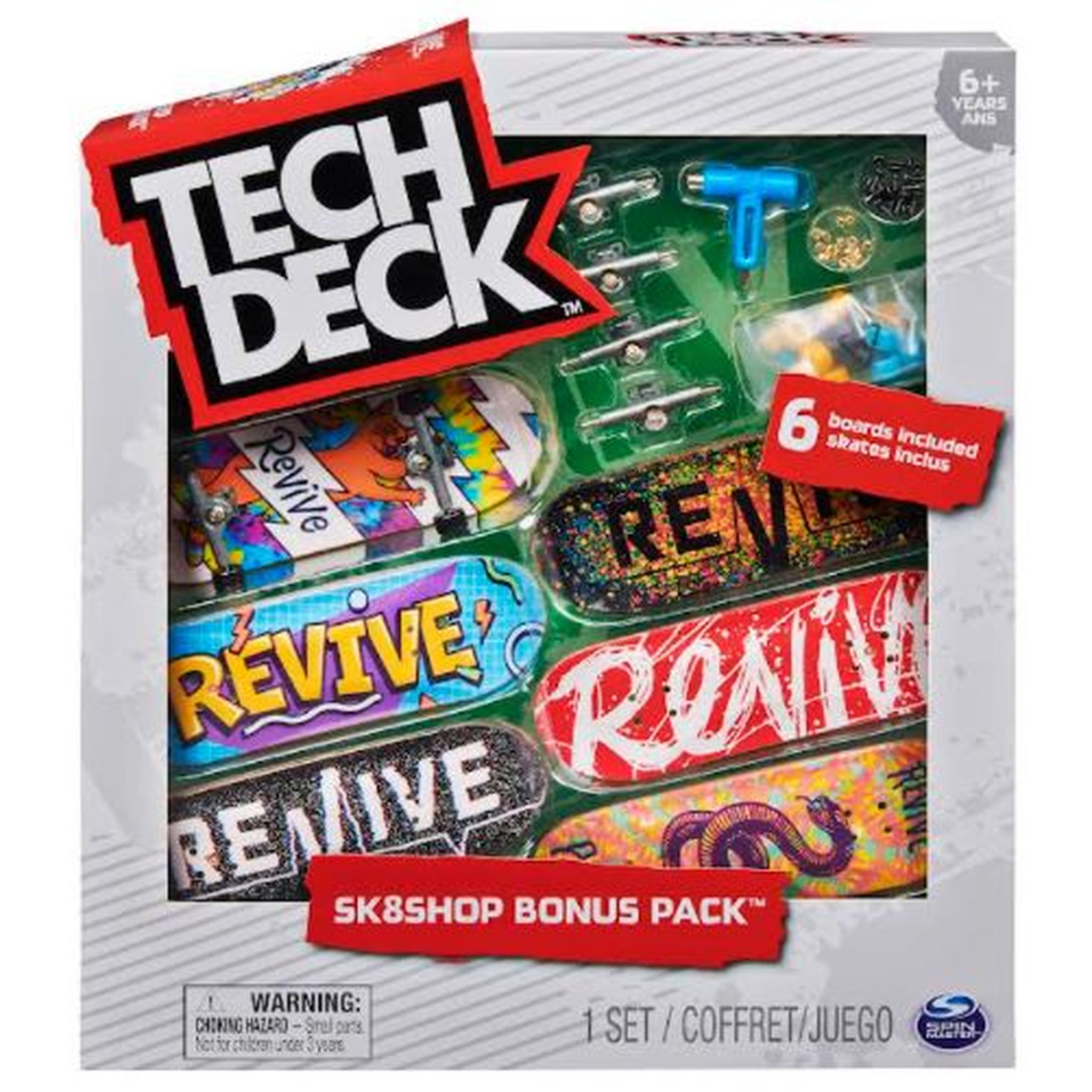 Voir la diapositive 2 : SPIN MASTER Miniature - Skate Shop bonus pack Tech deck Revive