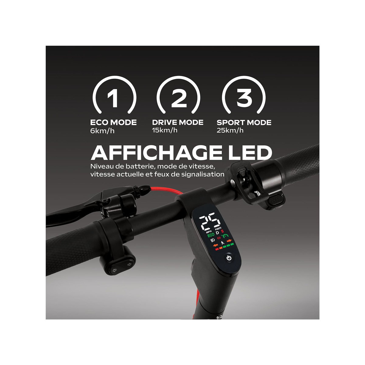 URBANGLIDE Trottinette Électrique Adulte UrbanGlide 100 PRO 2 – Moteur 1100W - Autonomie Jusqu'a 30 km - Pneu 10  - Batterie 42V/7,8Ah - Poids 15Kg Produit neuf et original, garantie 2 ans.