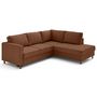 Voir la diapositive 5 : LISA DESIGN Jake - canapé d'angle droit 5 places convertible en tissu velours relief