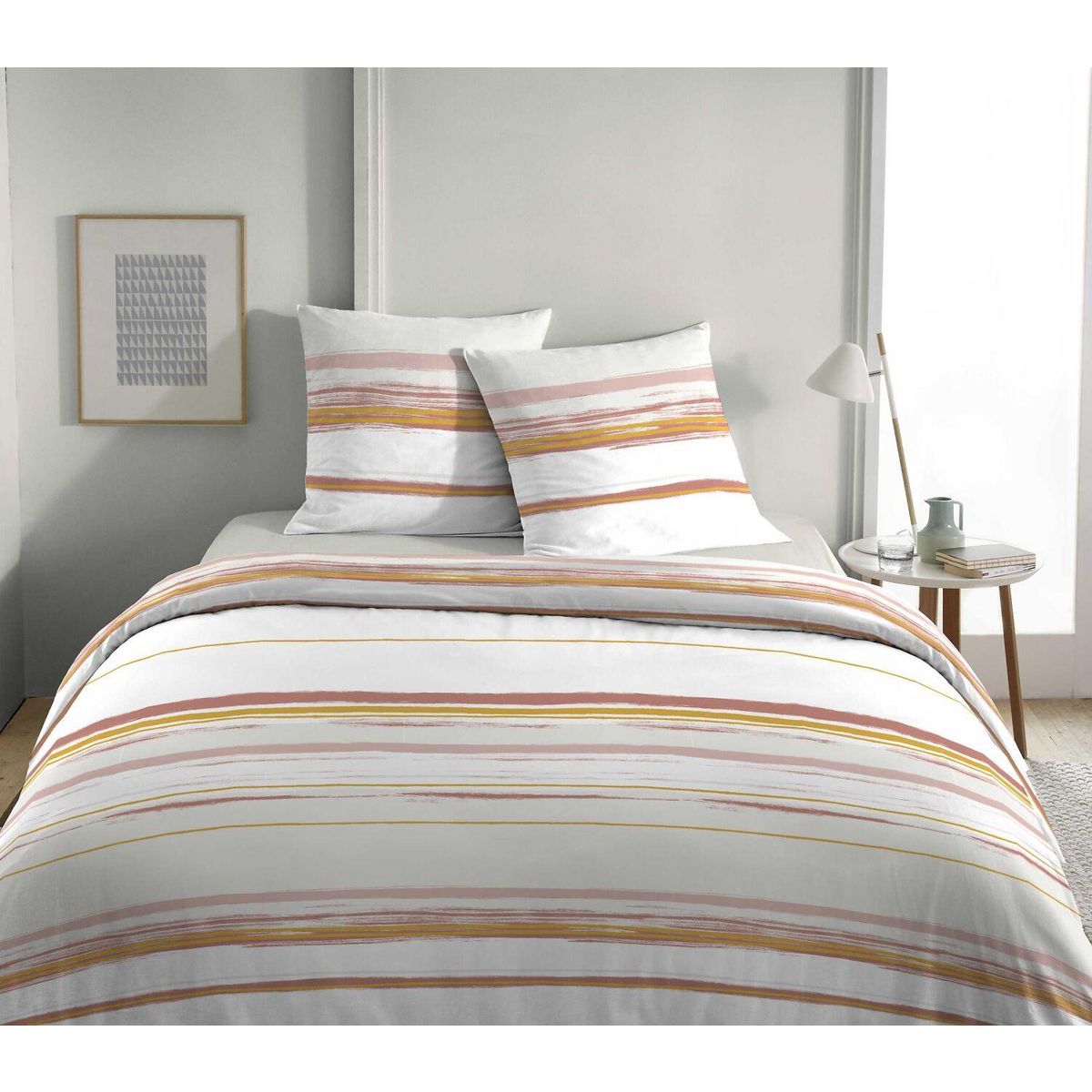 Home collection Parure housse de couette 100% coton 57fils slam