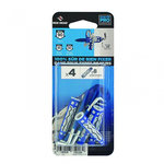 RED HEAD Lot de 4 chevilles et gonds couleur RED HEAD, Diam.8 mm x L.50 mm