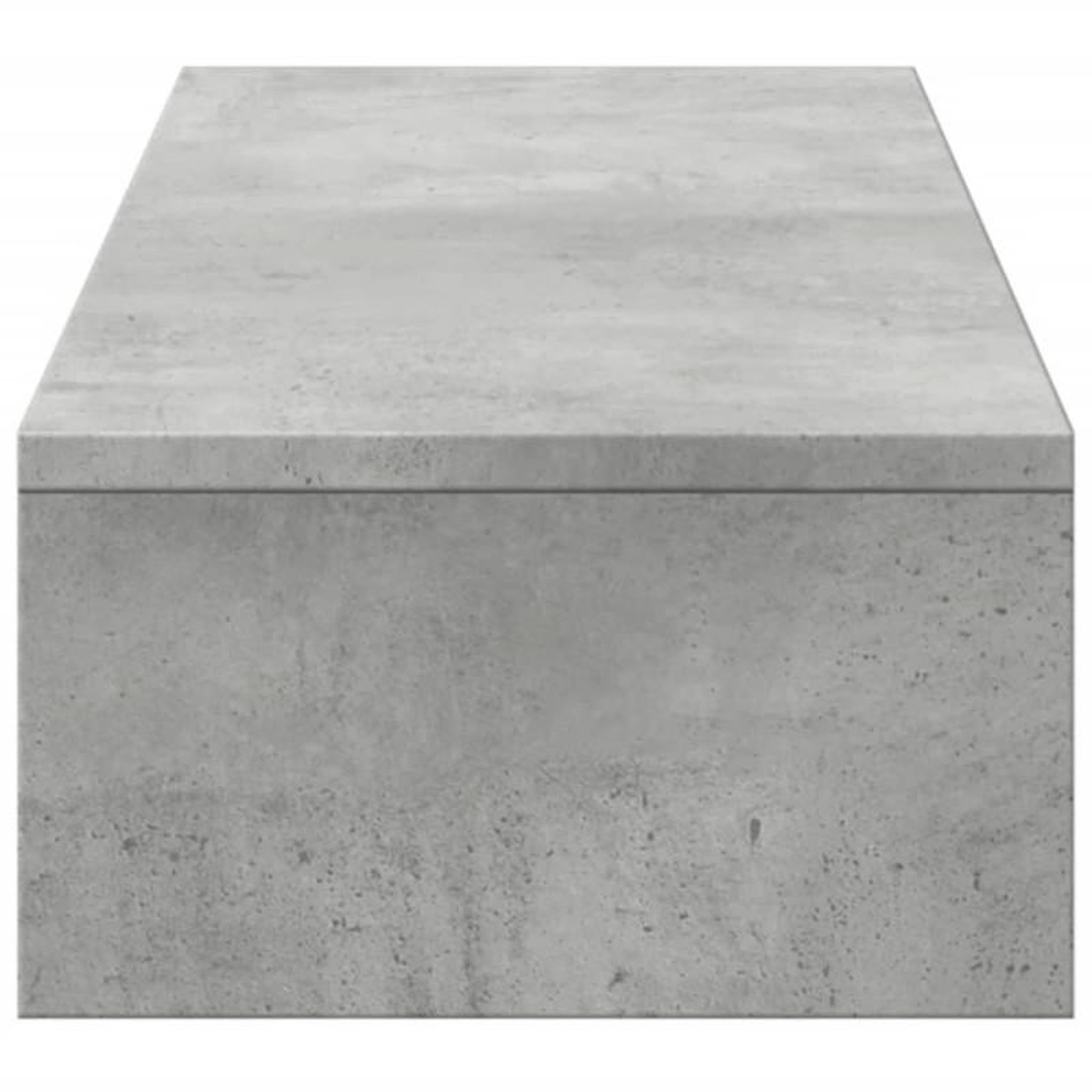 Voir la diapositive 6 : VIDAXL Support de moniteur avec tiroirs gris béton bois d ingénierie