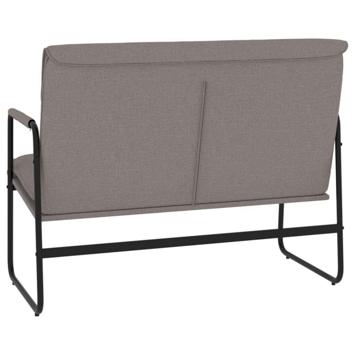 VIDAXL Banc Taupe 100x64x80 cm Tissu