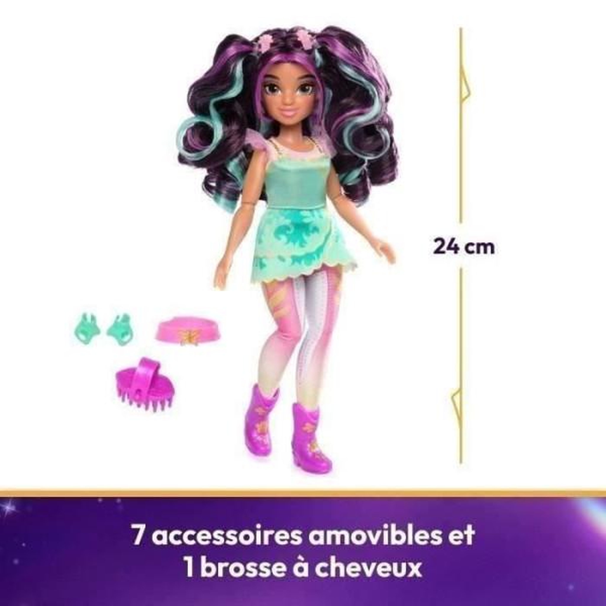 Voir la diapositive 3 : SPIN MASTER SPIN MASTER POUPEE 24 CM AVA Unicorn Academy