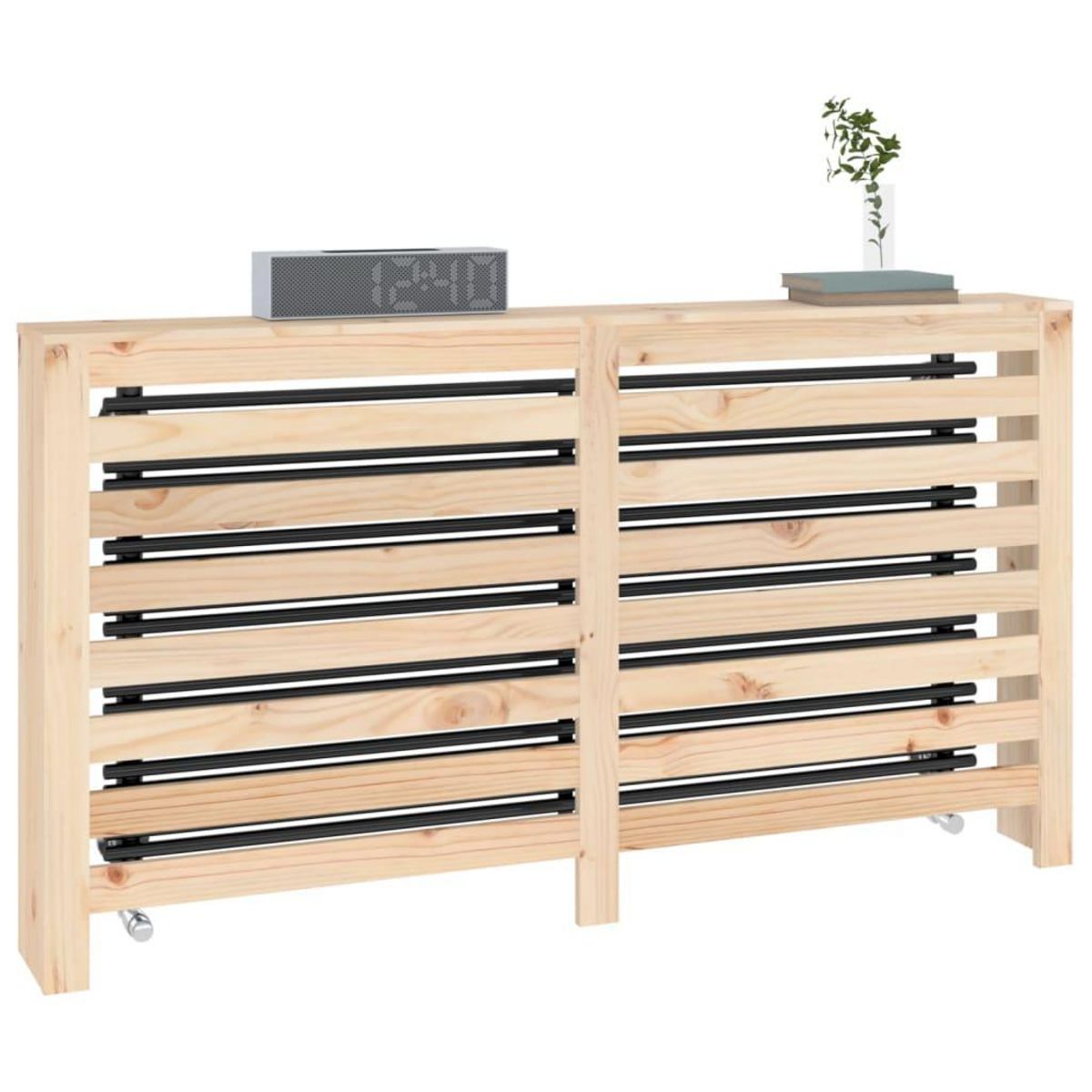 VIDAXL Cache-radiateur 153x19x84 cm Bois massif de pin