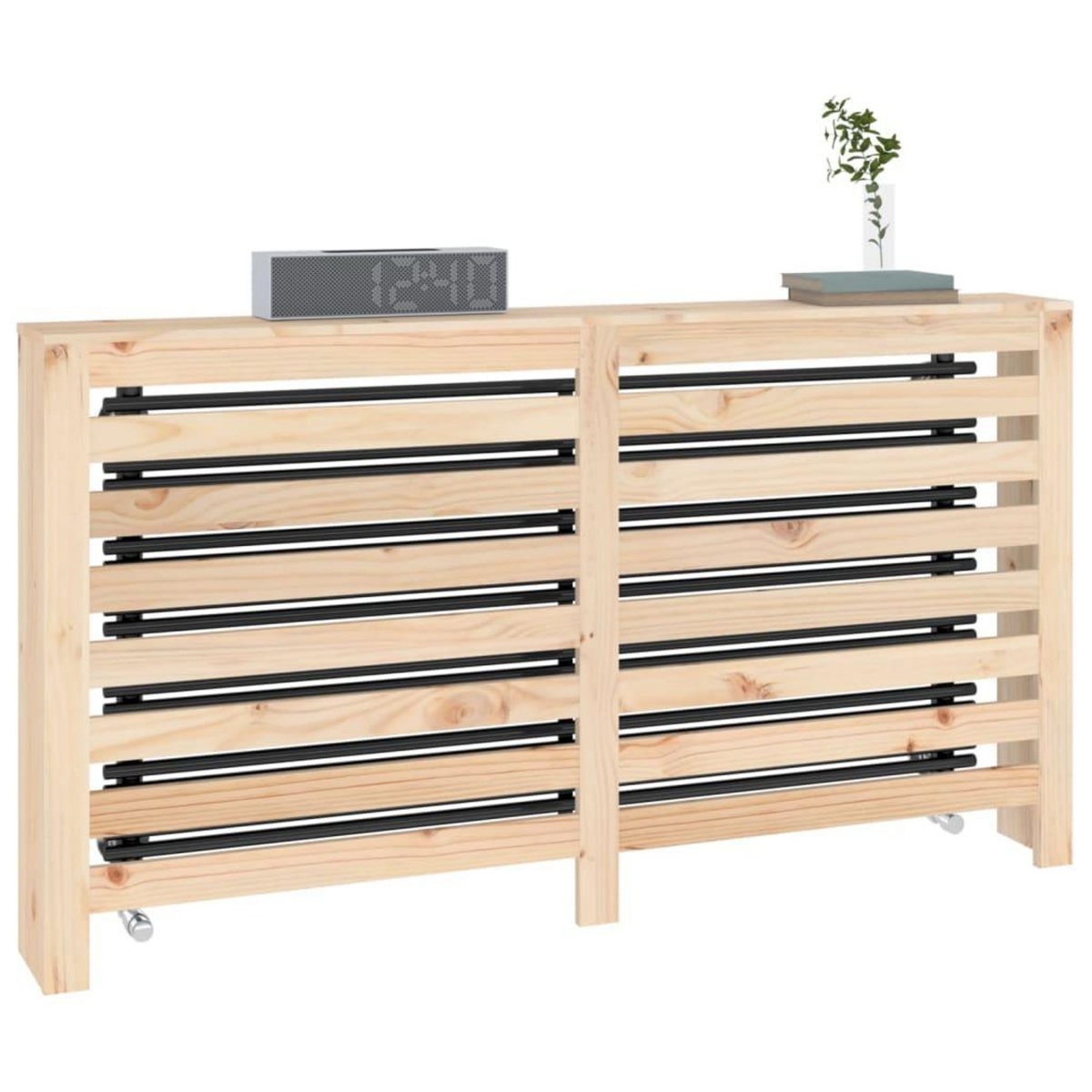 VIDAXL Cache-radiateur 153x19x84 cm Bois massif de pin