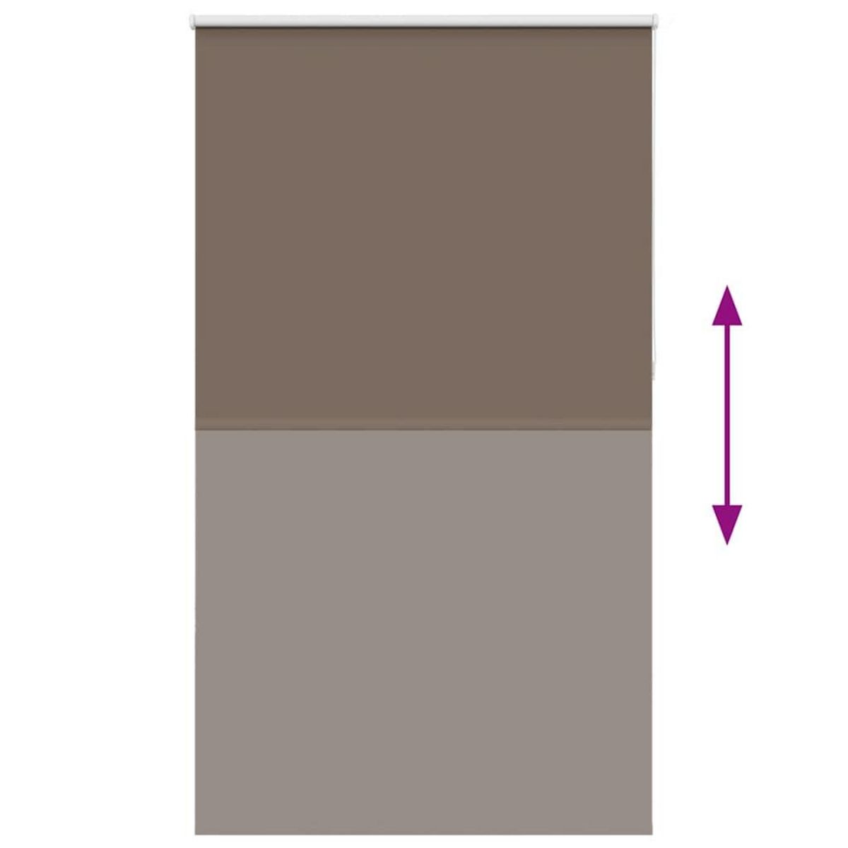 VIDAXL Store enrouleur occultant cafe 135x230cm largeur du tissu