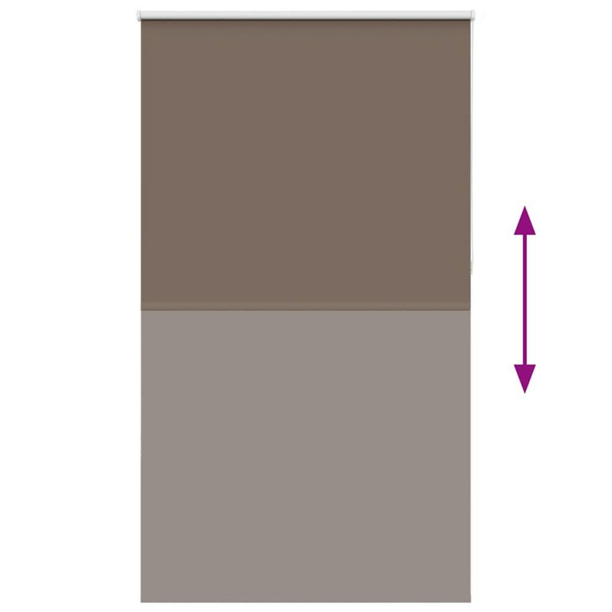 VIDAXL Store enrouleur occultant cafe 135x230cm largeur du tissu