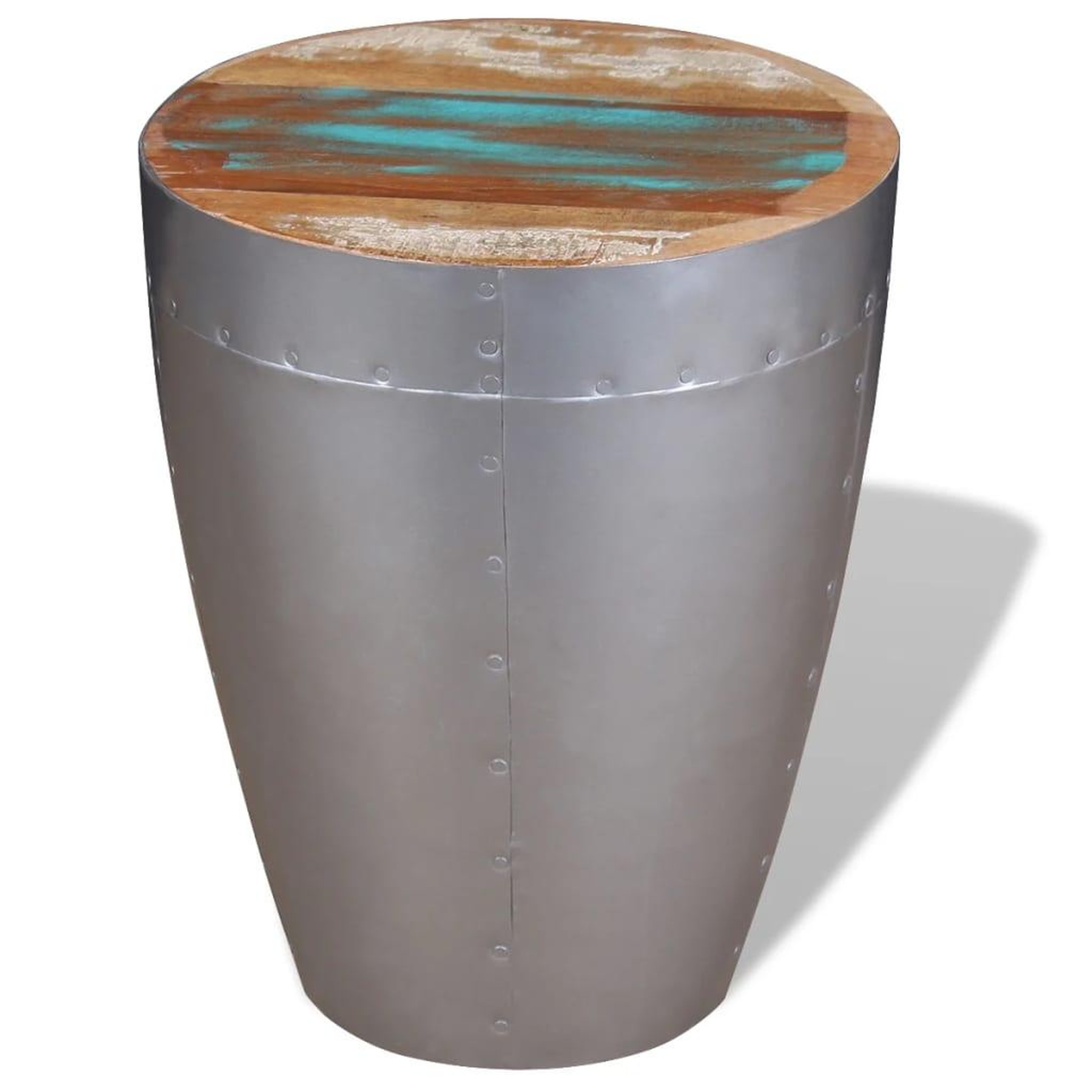 Voir la diapositive 2 : VIDAXL Tabouret aviateur Bois de recuperation massif
