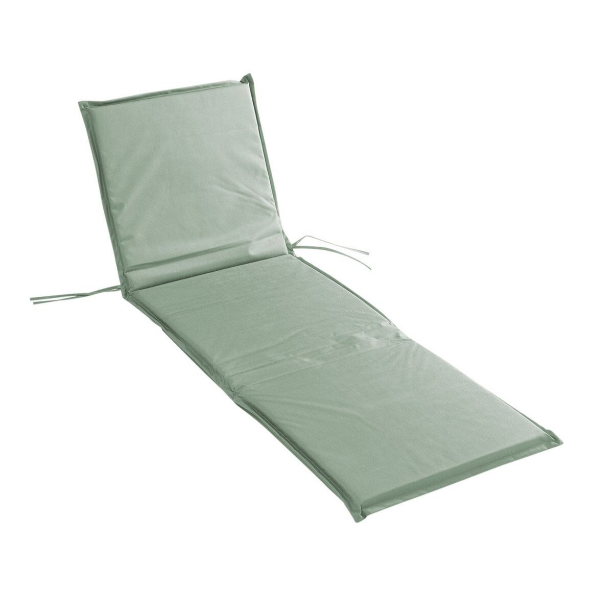 Douceur d'Intérieur Coussin bain de soleil 64x190 polyester uni waterproof siesta sauge