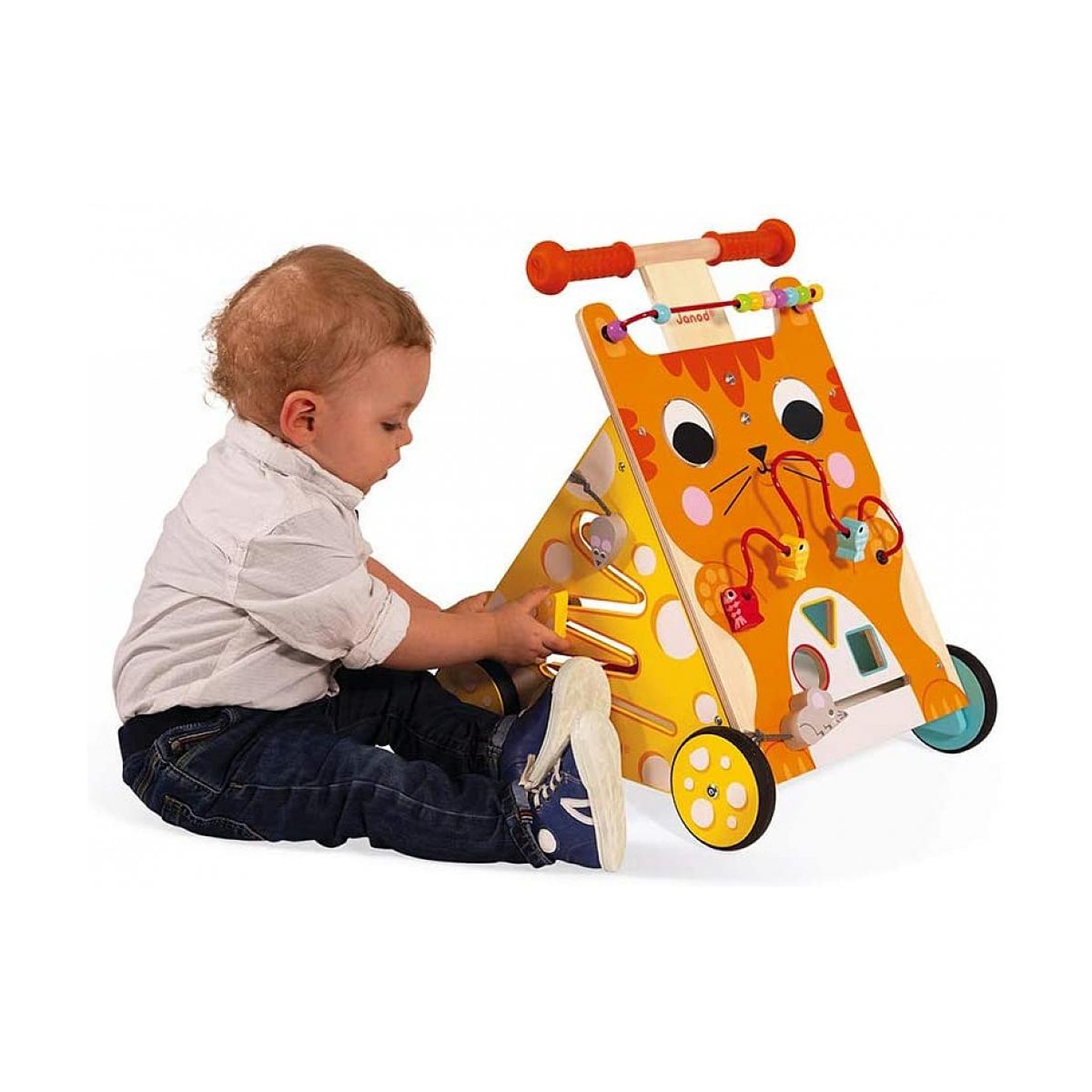 Voir la diapositive 5 : Juratoys-Janod Chariot de marche Multi activites Chat