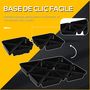 Voir la diapositive 5 : OUTSUNNY Lot de 4 poids de lestage pour parasols déportés piètement croix Ø mât 4,8 cm polypropylène texturé noir