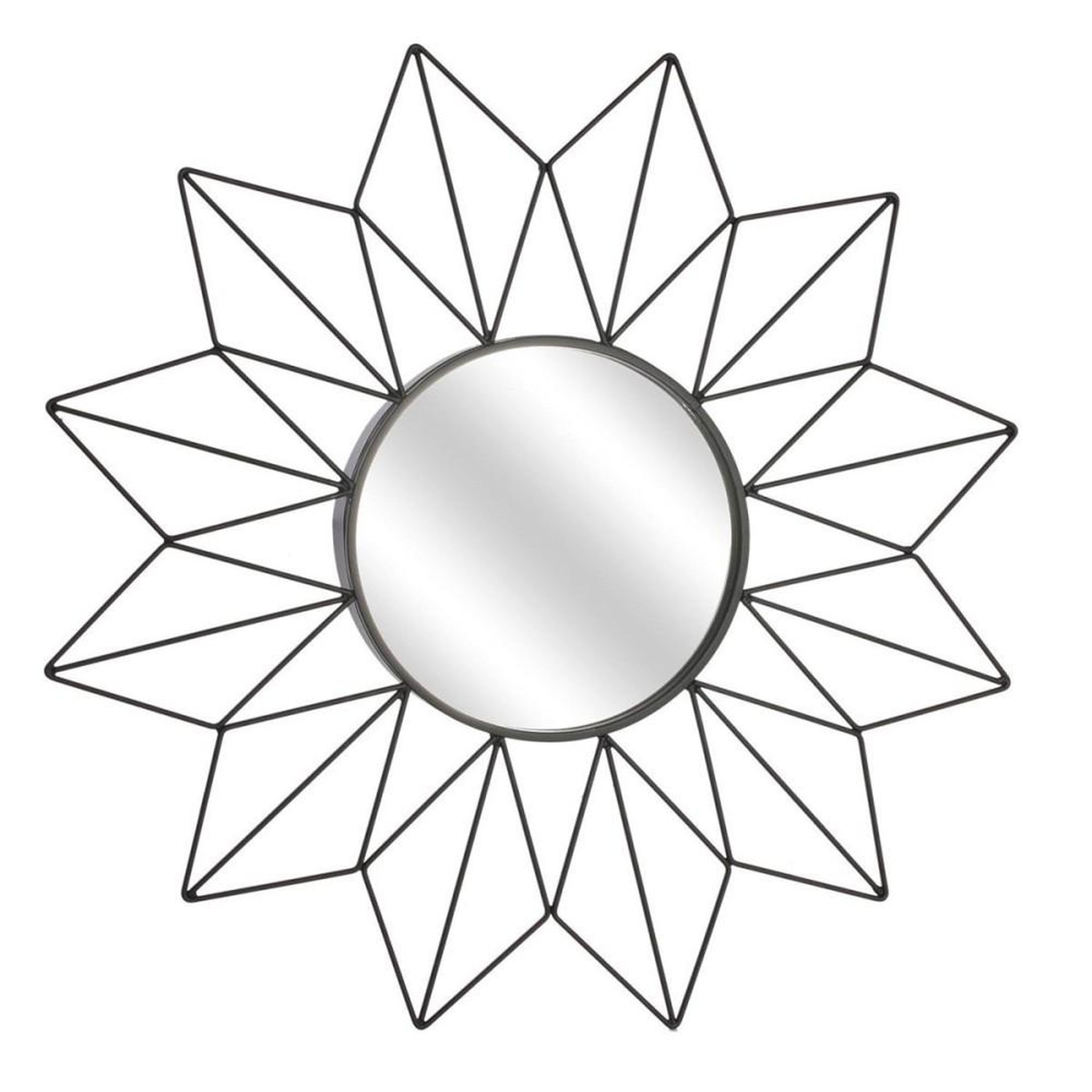 Voir la diapositive 2 : The Home Deco Factory Miroir soleil D50