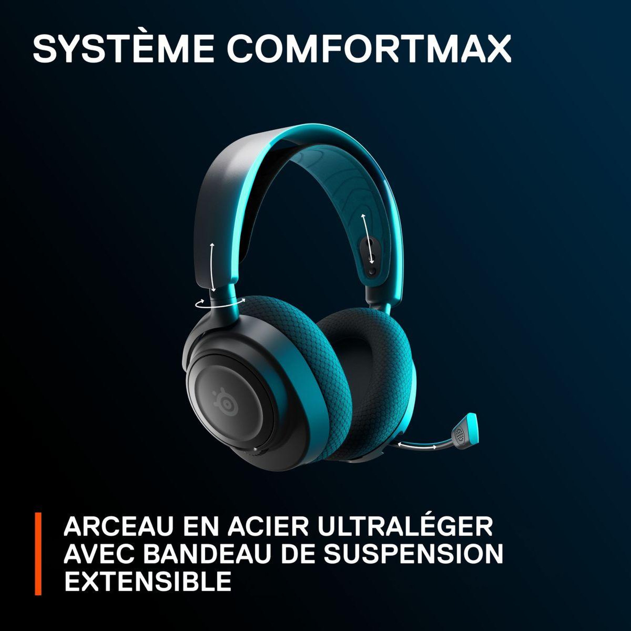 Voir la diapositive 4 : STEEL SERIES Casque gamer Arctis Nova 7P