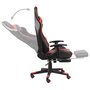 Voir la diapositive 5 : VIDAXL Chaise de jeu pivotante avec repose-pied Rouge PVC