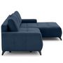 Voir la diapositive 4 : LISA DESIGN Rimini - canapé d'angle droit 4 places convertible avec coffre en tissu texturé