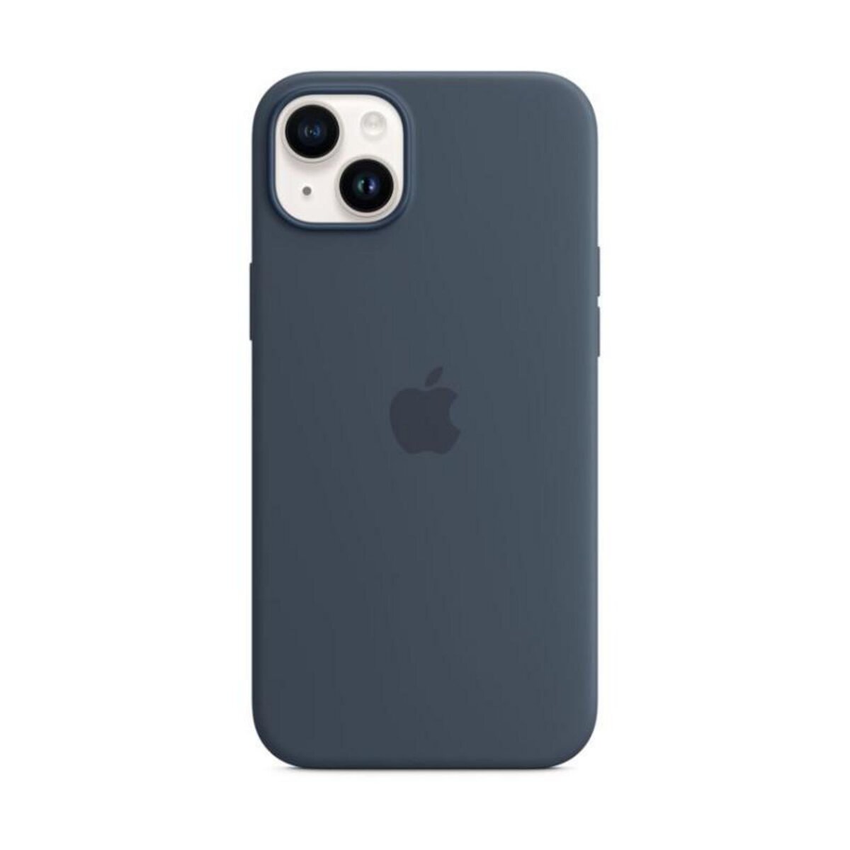 APPLE Coque en silicone avec MagSafe pour Apple iPhone 14 Plus Bleu orage