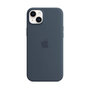 Voir la diapositive 1 : APPLE Coque en silicone avec MagSafe pour Apple iPhone 14 Plus Bleu orage