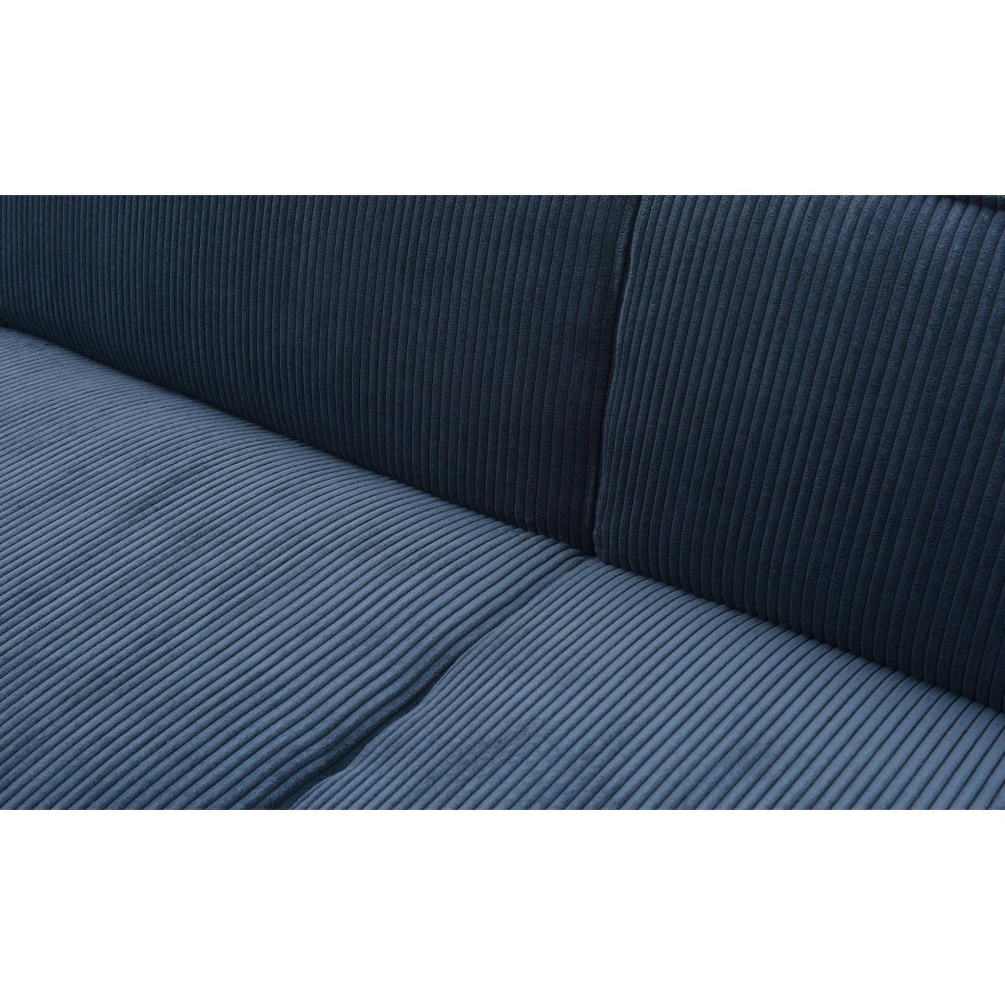 Voir la diapositive 4 : Paris Prix Canapé convertible 3 places velours  dudley  230cm bleu