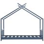 Voir la diapositive 4 : VIDAXL Cadre de lit d'enfant Gris Bois de pin massif 80x160 cm