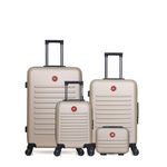 SWISS KOPPER SWISS KOPPER - Lot de 4 - Valises grand format, weekend, cabine XXS et vanity WIL. Coloris disponibles : Bleu, Noir, Rose, Rouge, Beige