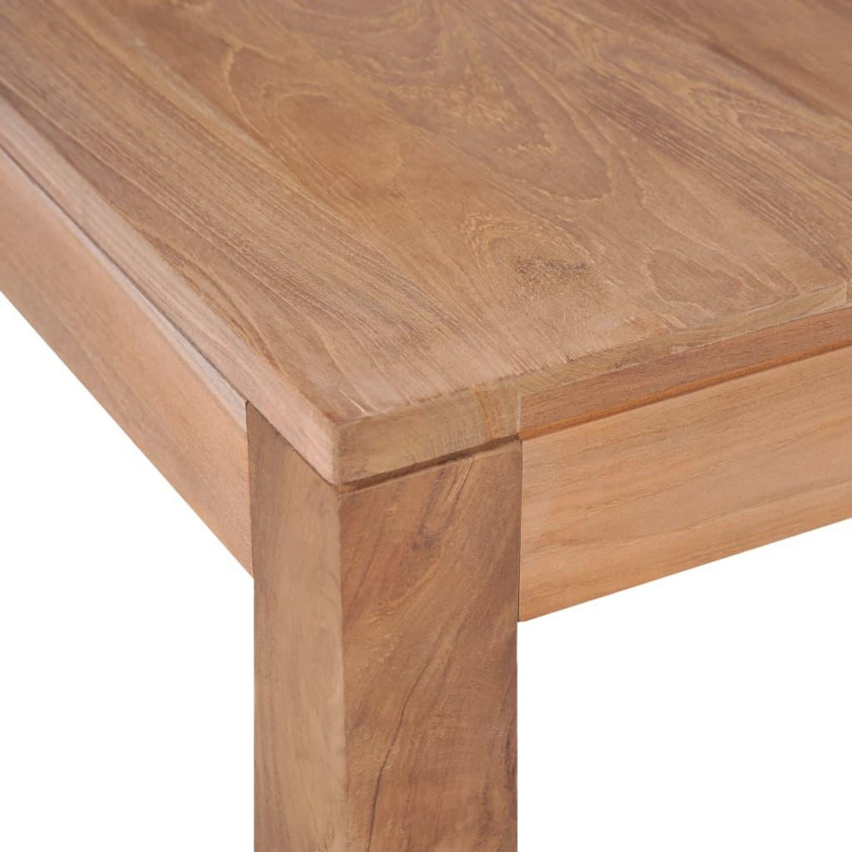VIDAXL Table basse Bois de teck et finition naturelle 60x60x40 cm