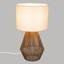  Lampe à Poser Design  Lila  40cm Beige & Blanc